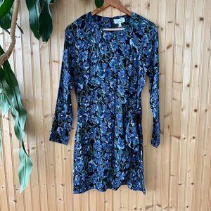 Retro Floral Mini Dress, size 6